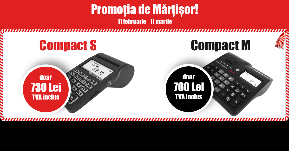Promoția de Mărțișor scade prețurile pentru modelele Compact S și Compact M